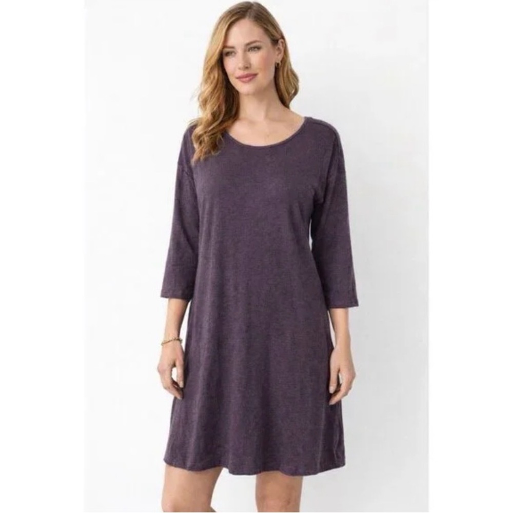 Women's Loft Lounge 3/4 Purple dress